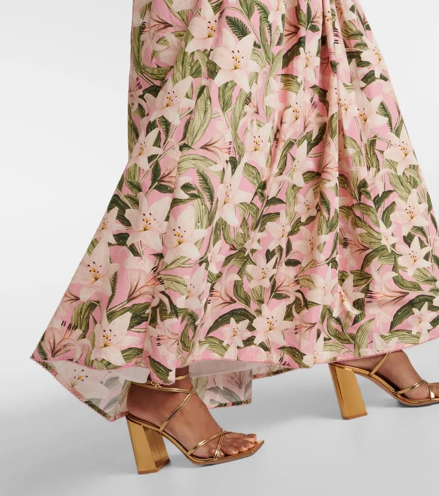 Agua by Agua Bendita Espliego floral cotton maxi dress