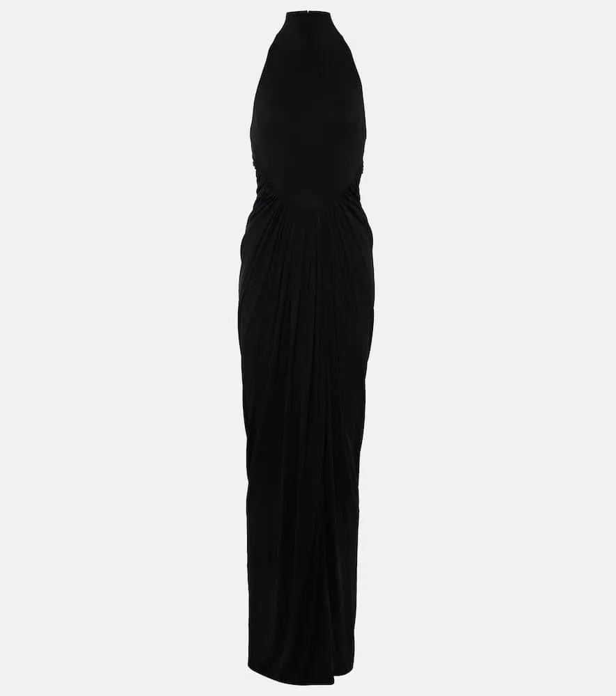 Alaia Halterneck draped gown
