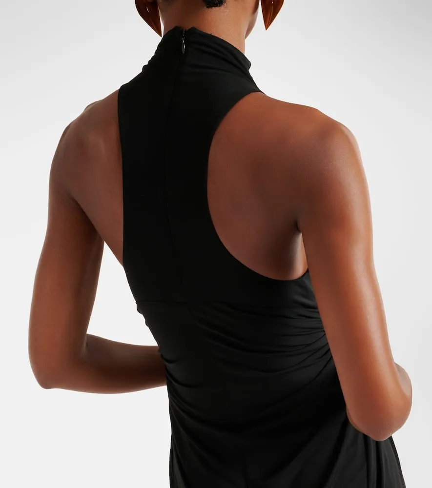 Alaia Halterneck draped gown
