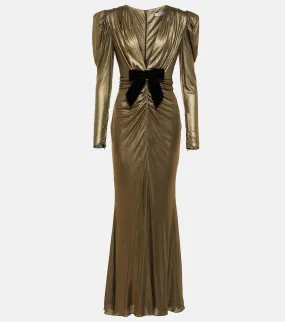 Alessandra Rich Embellished metallic gown