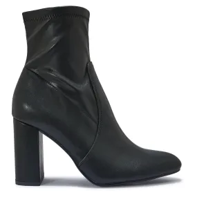 AQUILA103 - BLOCK HEEL SOCK BOOT