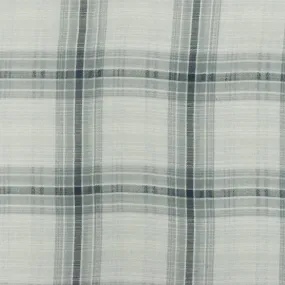 Ash Blue-Multi Plaid Cotton Dobby Woven Fabric