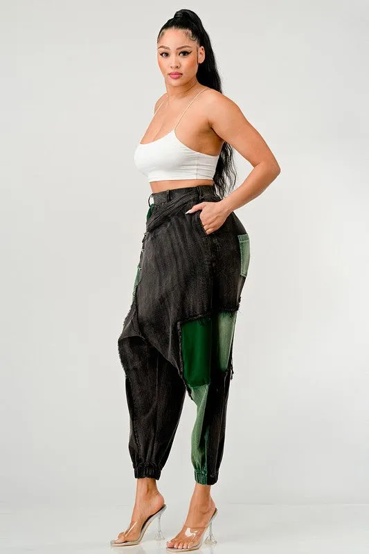 Autumn Punk Style Loose Washed Pants