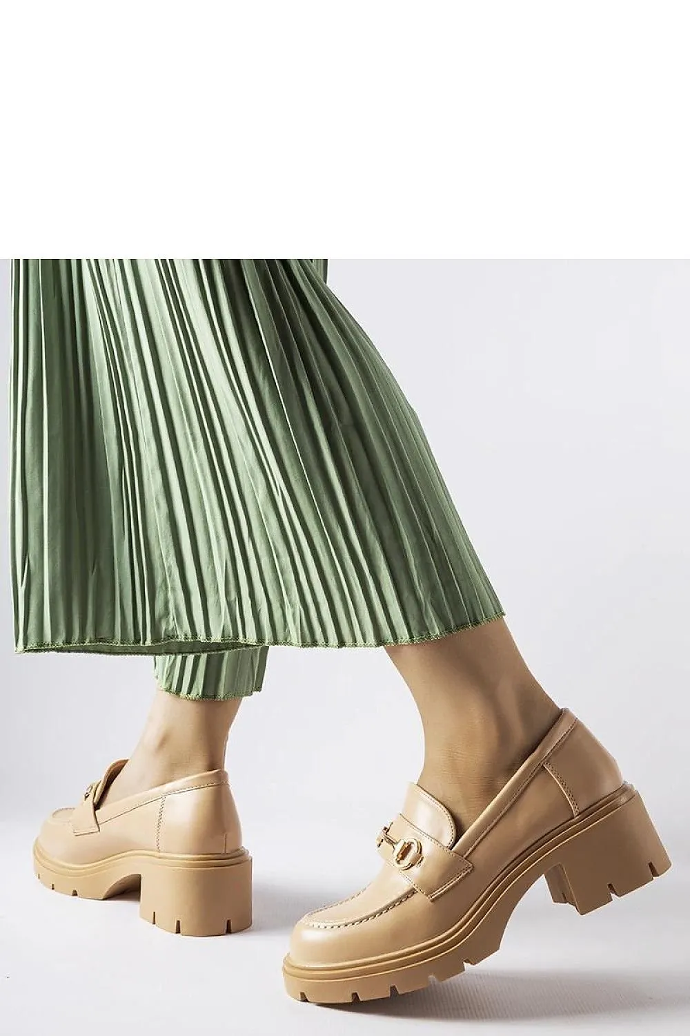 Black high-heeled shoes