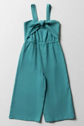 Bow Jumpsuit Teal