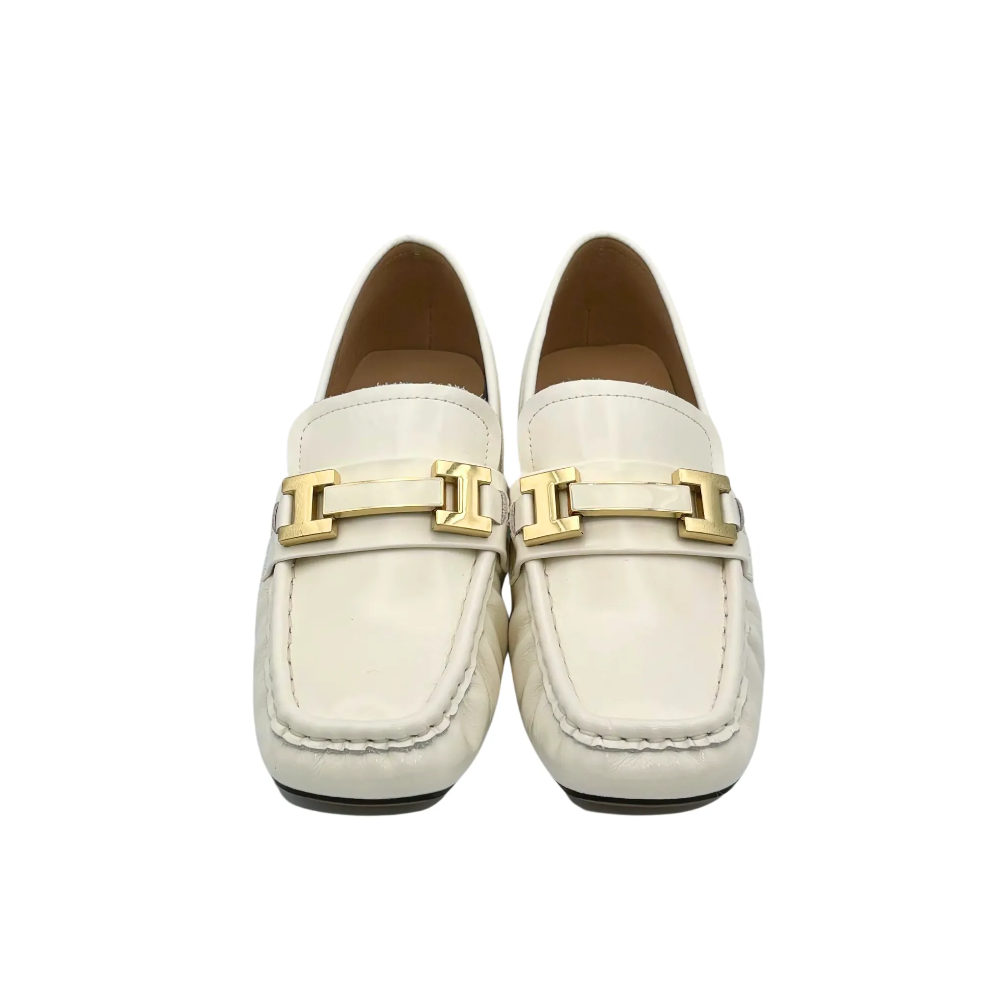 Buckle Sheep Patent Leather Loafer