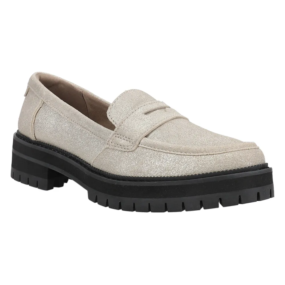 Cara Metallic Lug Sole Loafers