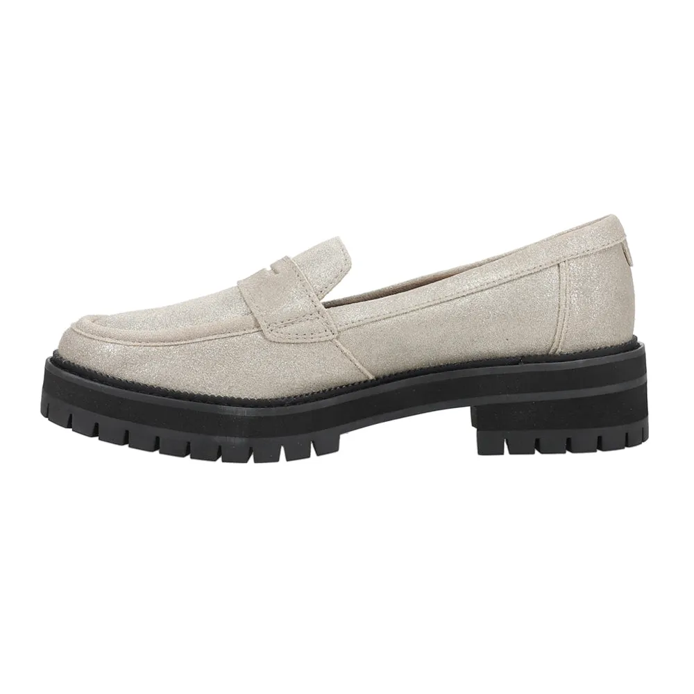 Cara Metallic Lug Sole Loafers
