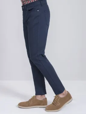 CASUAL PANT SLIM FIT 5 POCKET NAVY BLUE