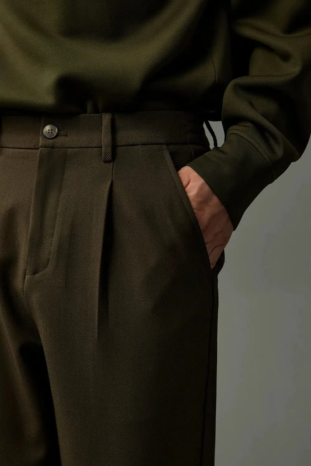 Casual Pleated Pants