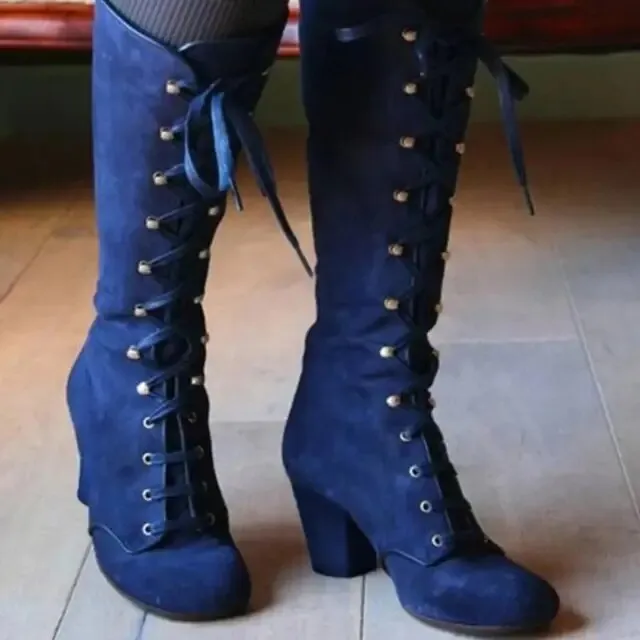 Casual Suede Retro Ankle Boots with Heel for Women | Perfect for Casual Days