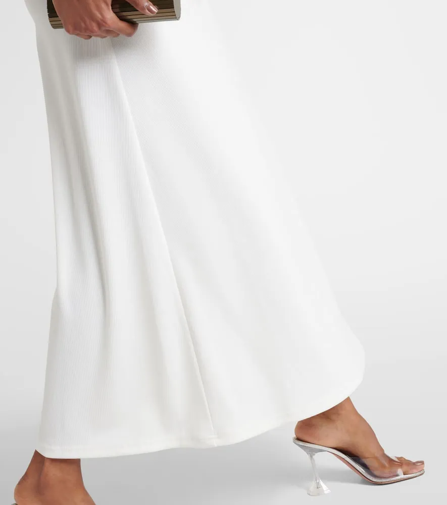 Christopher Esber Stone Cavern ribbed-knit cutout maxi dress