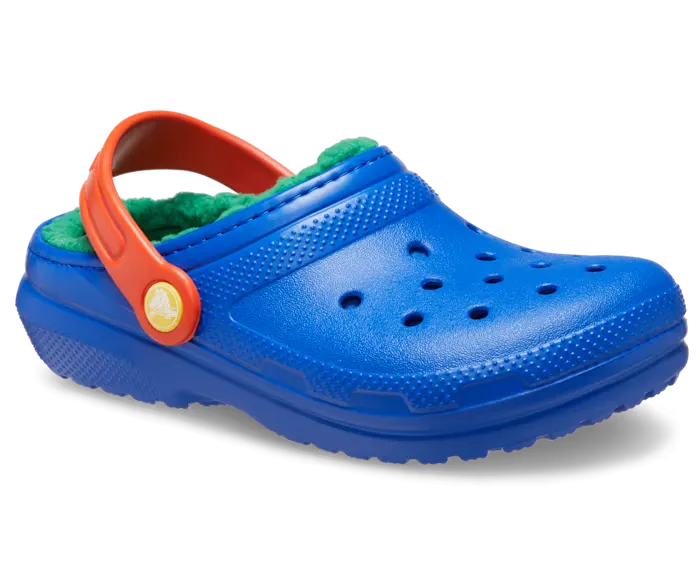Crocs Boys Classic Lined Clog K Blue Bolt/Multi