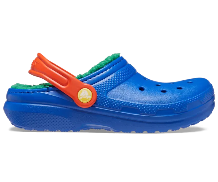 Crocs Boys Classic Lined Clog K Blue Bolt/Multi