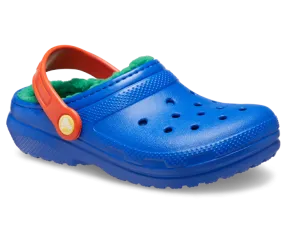 Crocs Boys Classic Lined Clog K Blue Bolt/Multi