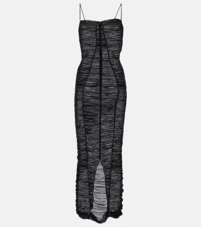 Dolce&Gabbana Sheer draped tulle midi dress