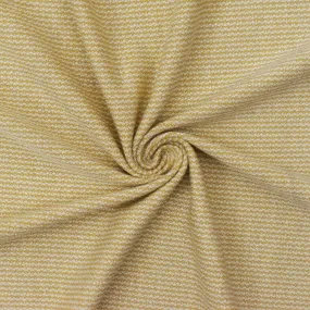 Earth Yellow-White Textured Stripe Stretch Jersey Knit Fabric