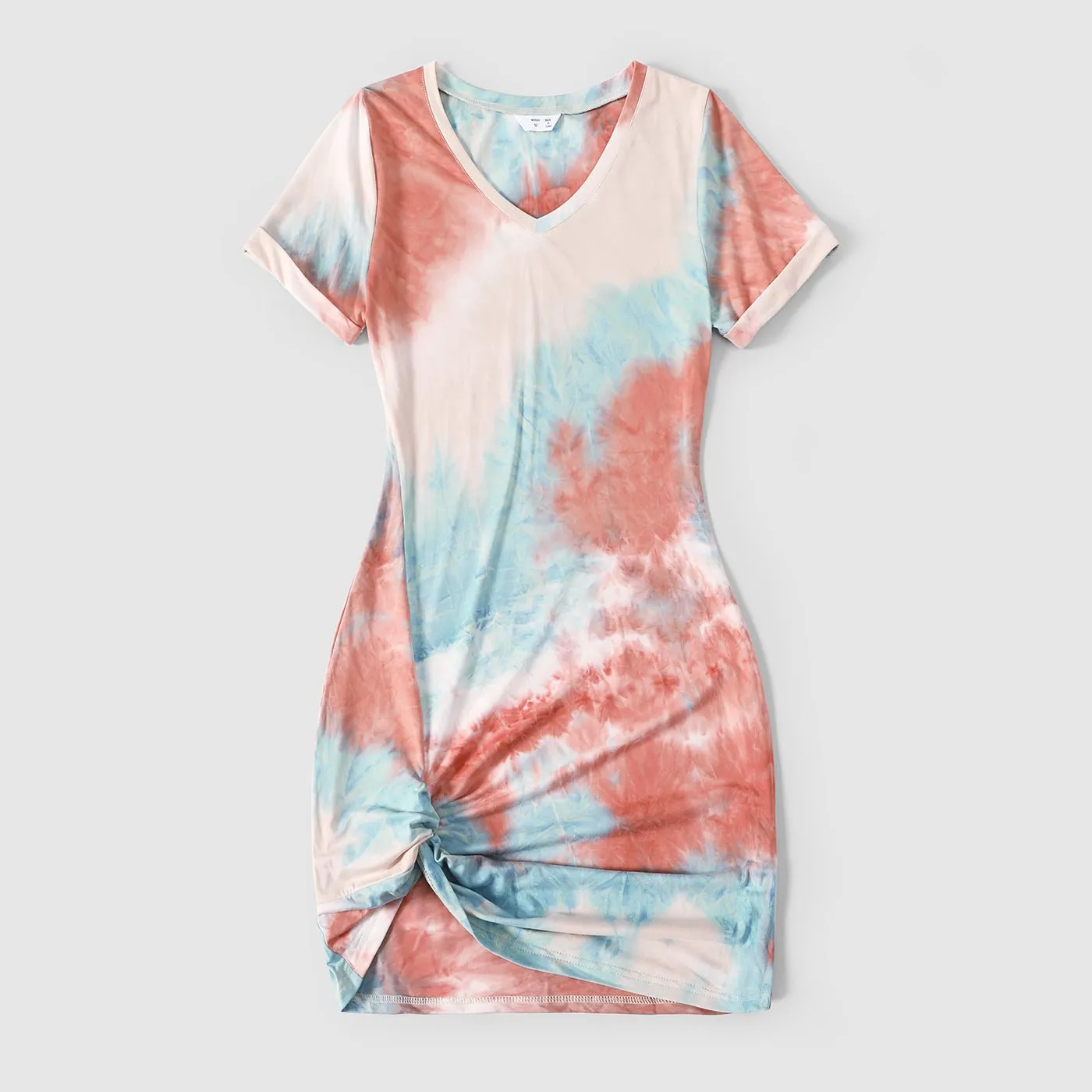 Family Matching Outfits Tie Dye Bodycon and T-shirts