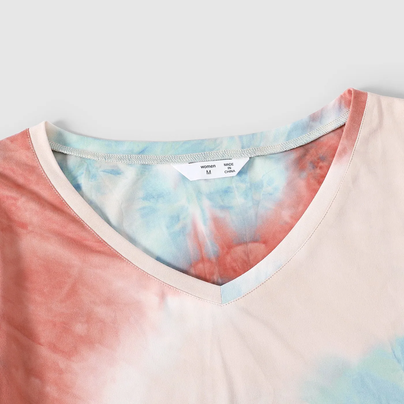 Family Matching Outfits Tie Dye Bodycon and T-shirts