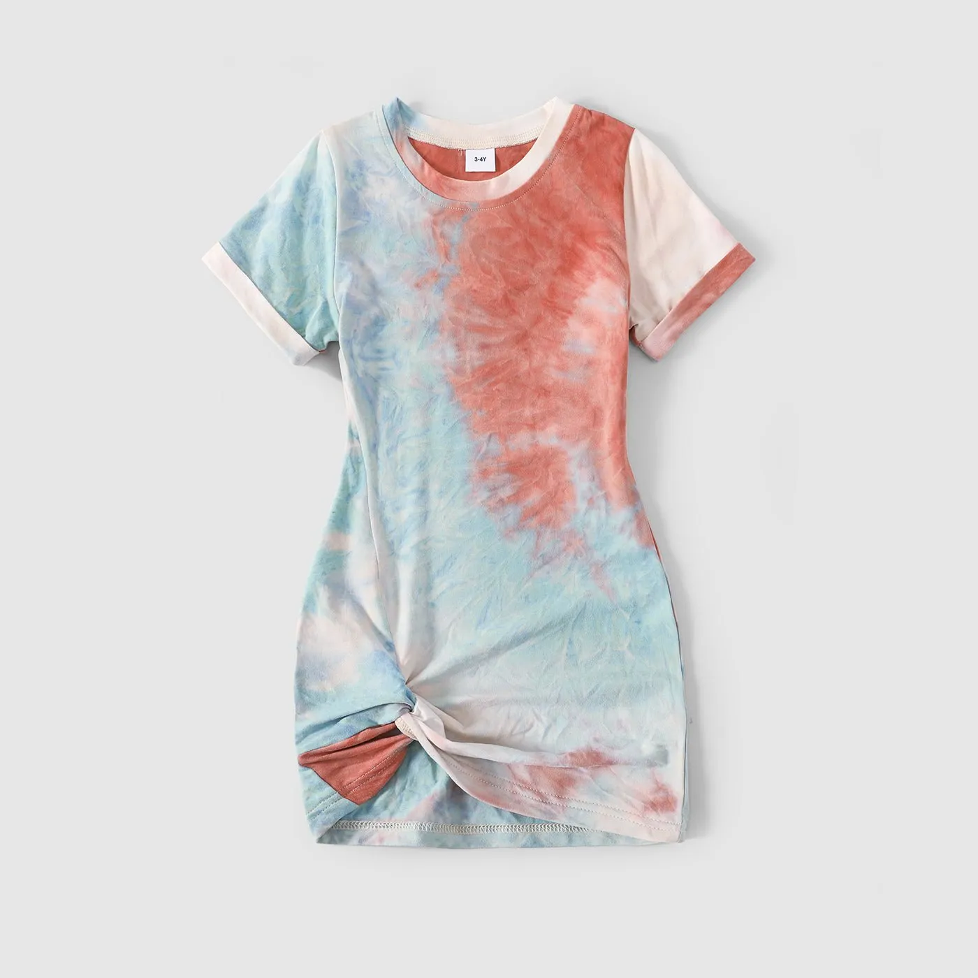 Family Matching Outfits Tie Dye Bodycon and T-shirts