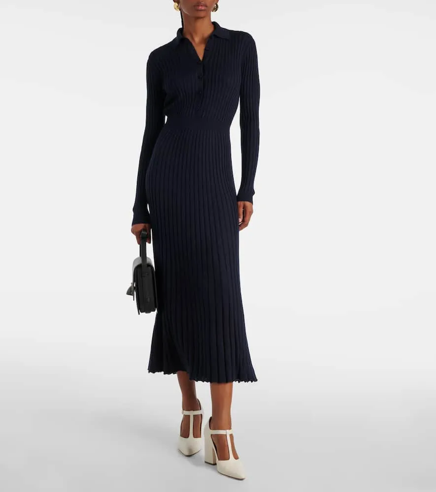 Gabriela Hearst Ardor silk and cashmere midi dress