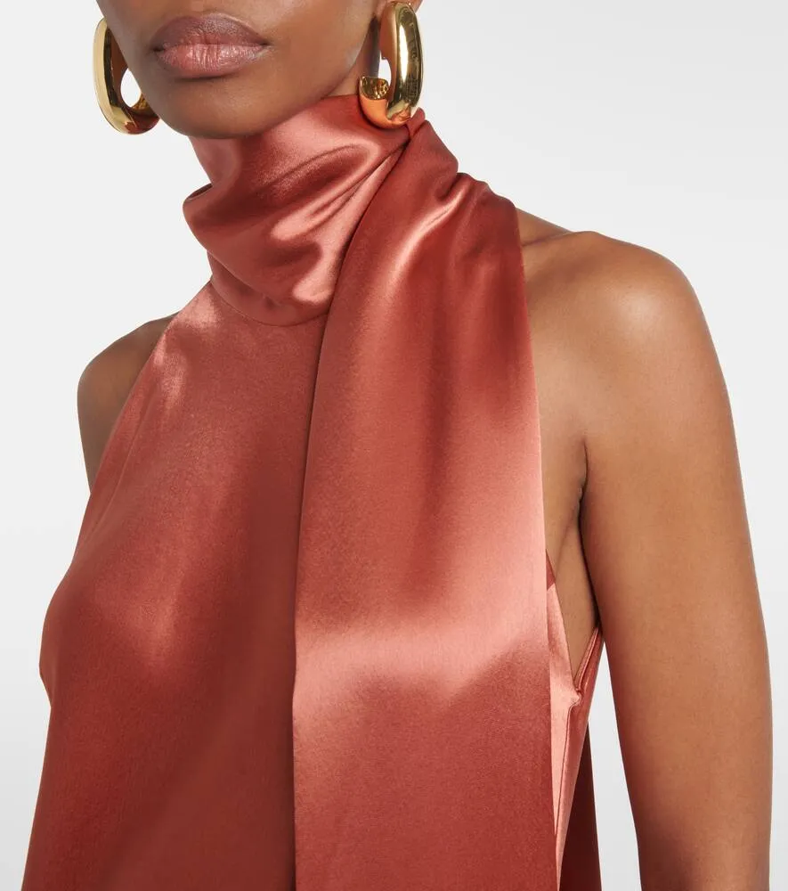 Galvan Sienna satin gown