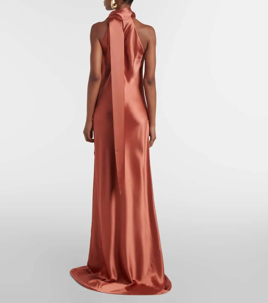 Galvan Sienna satin gown