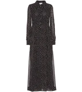 Ganni Printed georgette maxi dress
