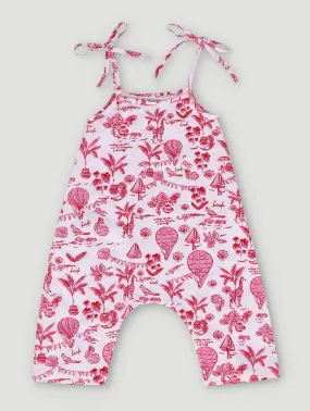 Girls Tropical Party Jumpsuit