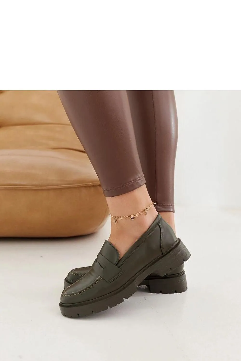Green Maybritt moccasins