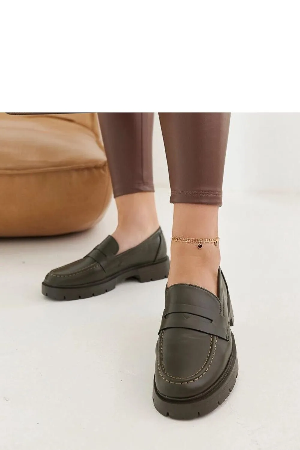 Green Maybritt moccasins
