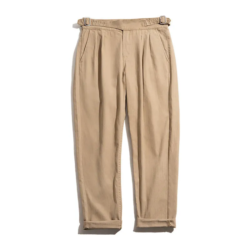 Gurkha Pants High-waist Trousers Officer Military Pants Business Mult-pockets