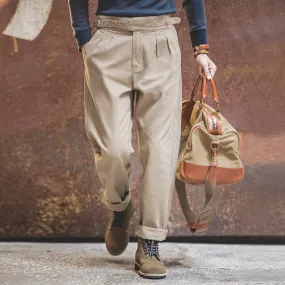 Gurkha Pants High-waist Trousers Officer Military Pants Business Mult-pockets