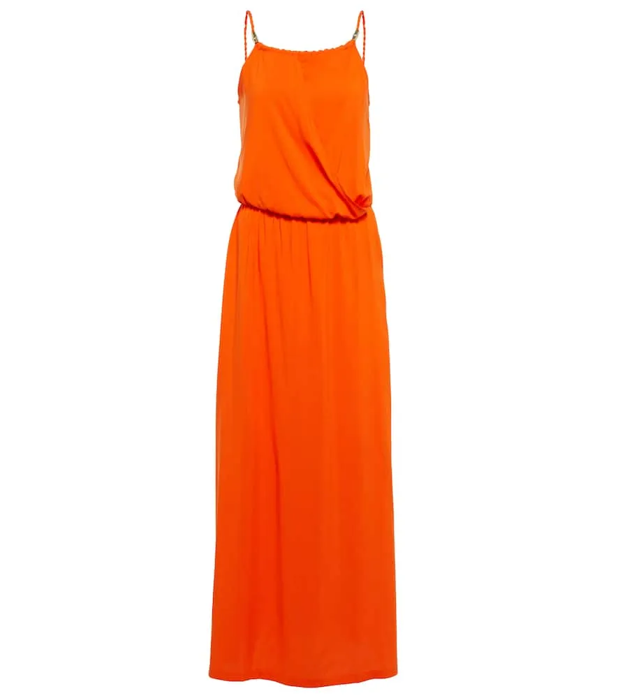 Heidi Klein Braid-trimmed maxi dress