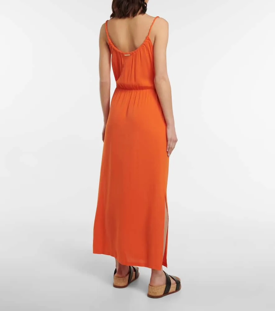 Heidi Klein Braid-trimmed maxi dress