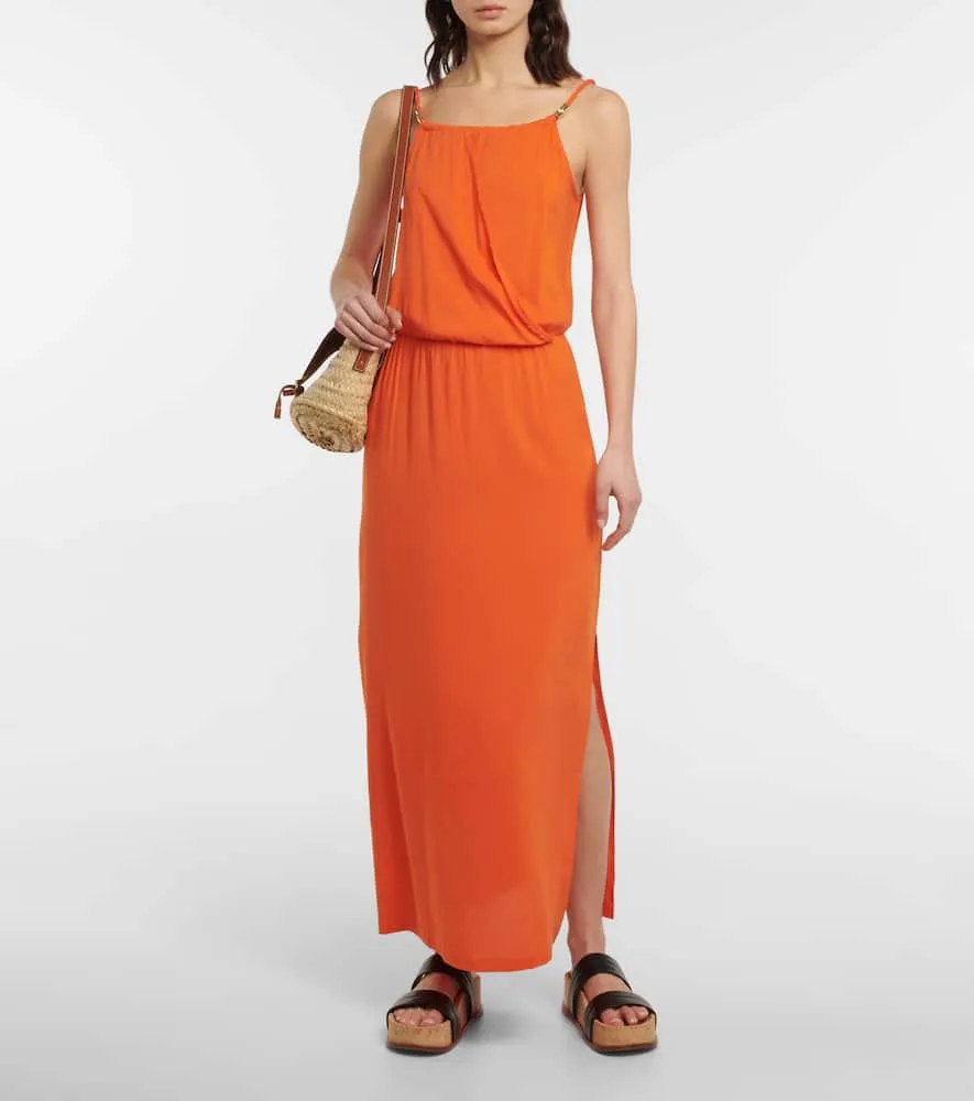 Heidi Klein Braid-trimmed maxi dress