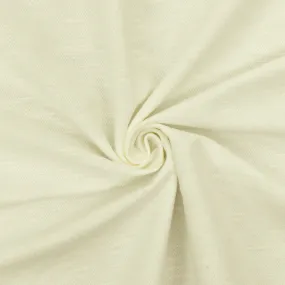Ivory Texture Polyester Cotton Pique Knit Fabric