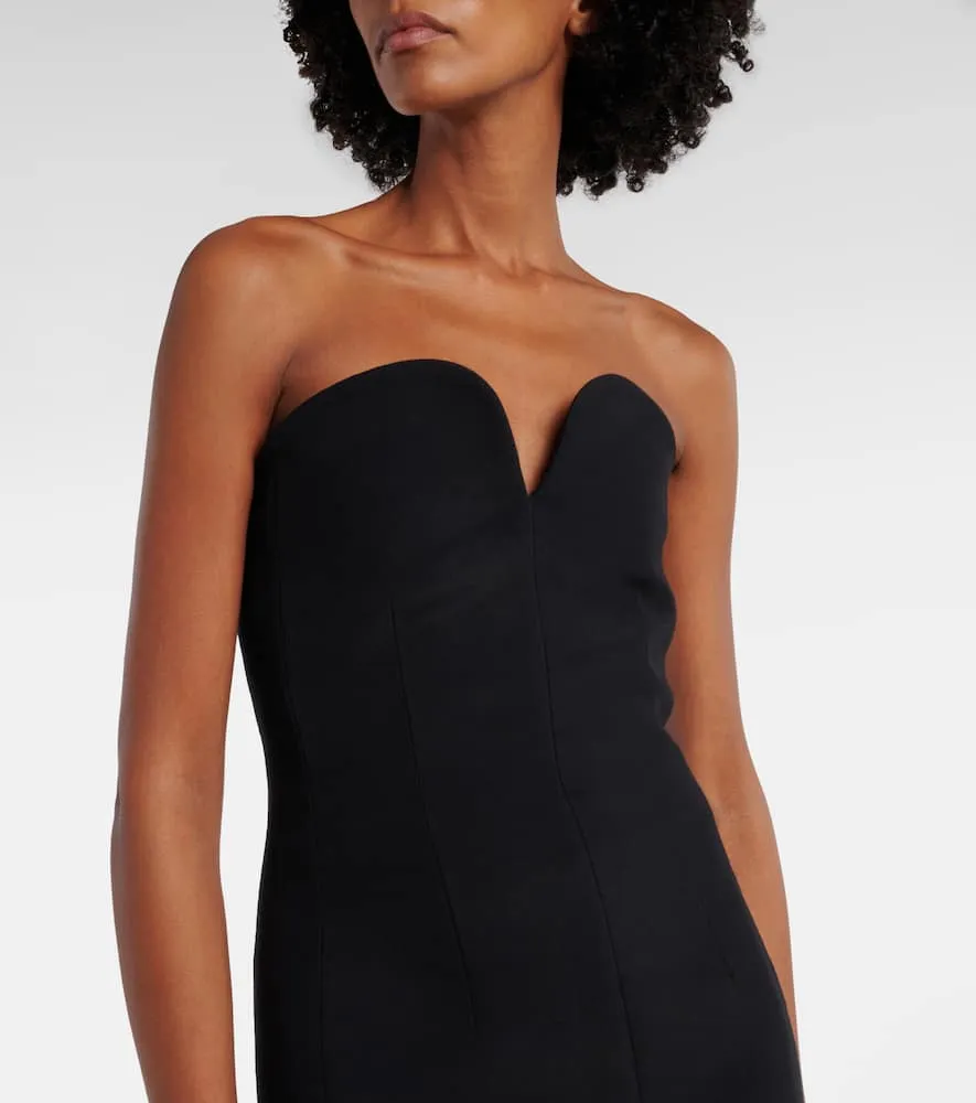 Khaite Yao strapless maxi dress