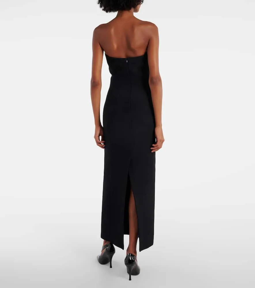Khaite Yao strapless maxi dress
