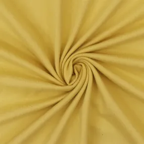 Light Mustard Yellow Solid Stretch Poly Double Brushed Jersey Knit Fabric