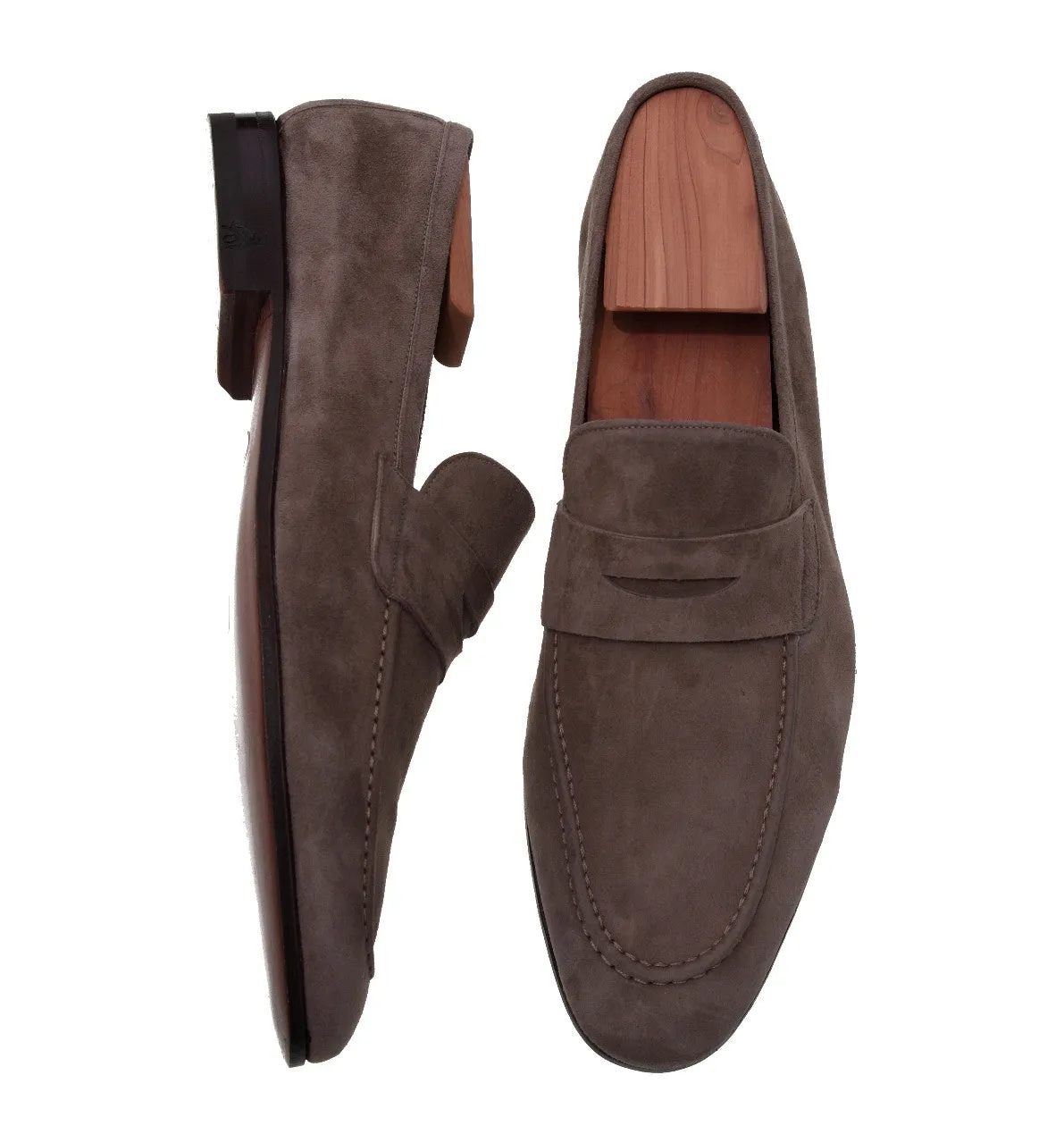 Marino Brown Suede Loafers