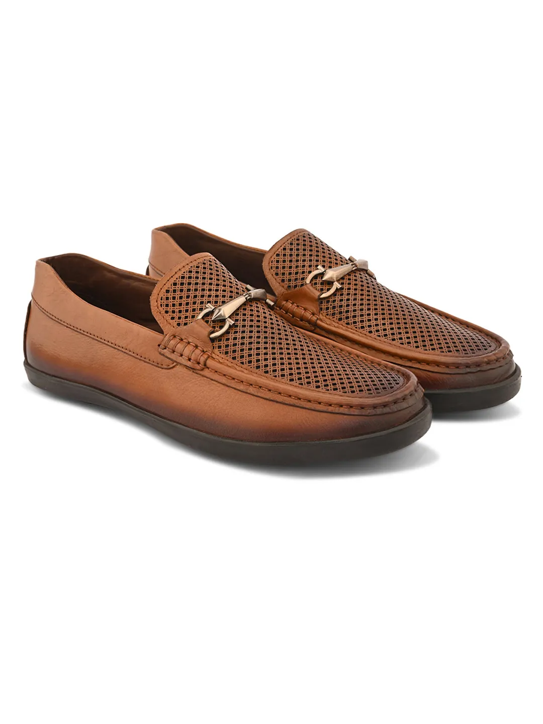 Pelle Albero Tan Leather Comfortable Loafer/Driving Boots