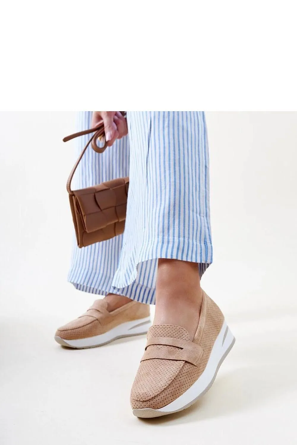 Pink high-quality rubber loafers