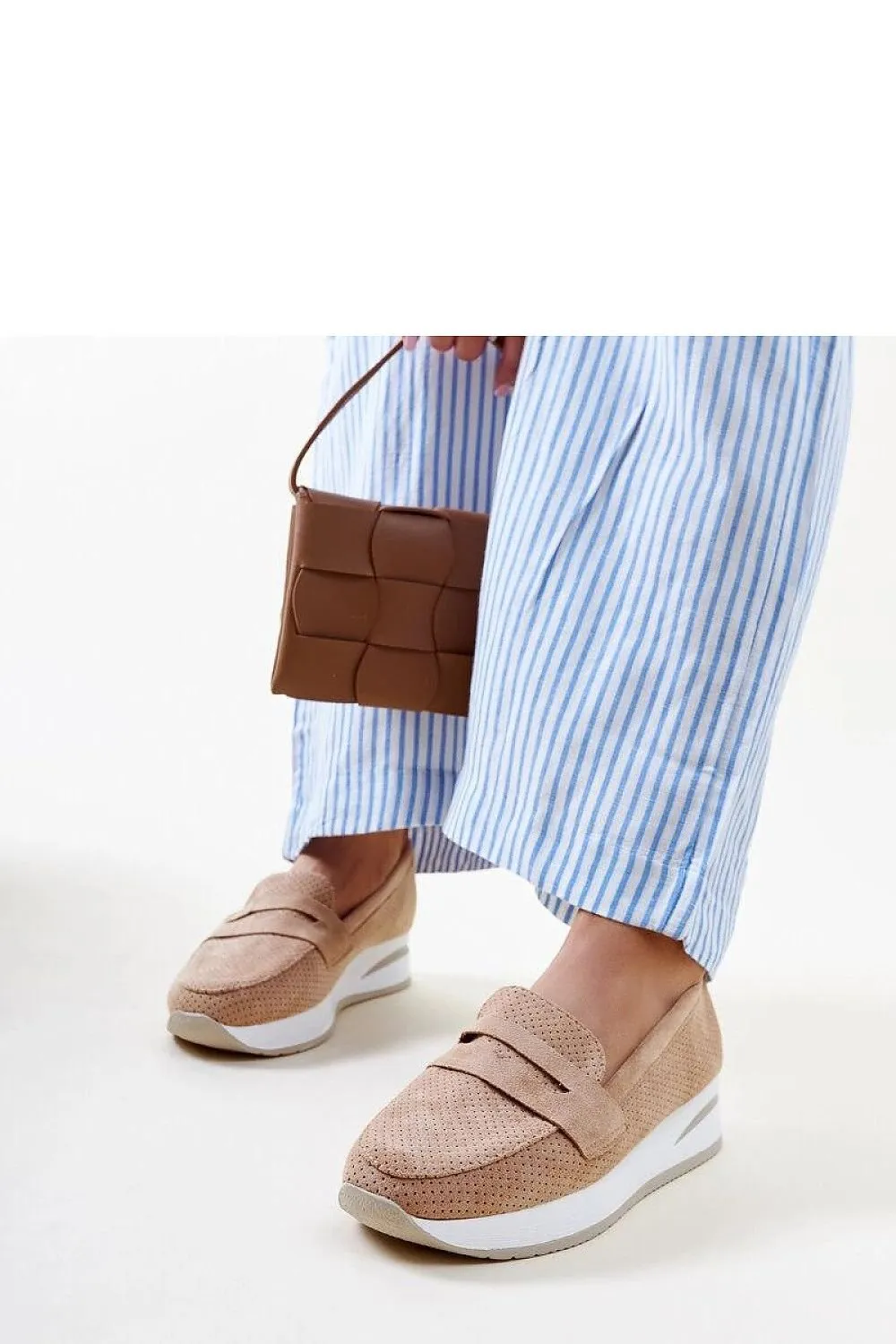 Pink high-quality rubber loafers