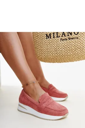 Pink high-quality rubber loafers