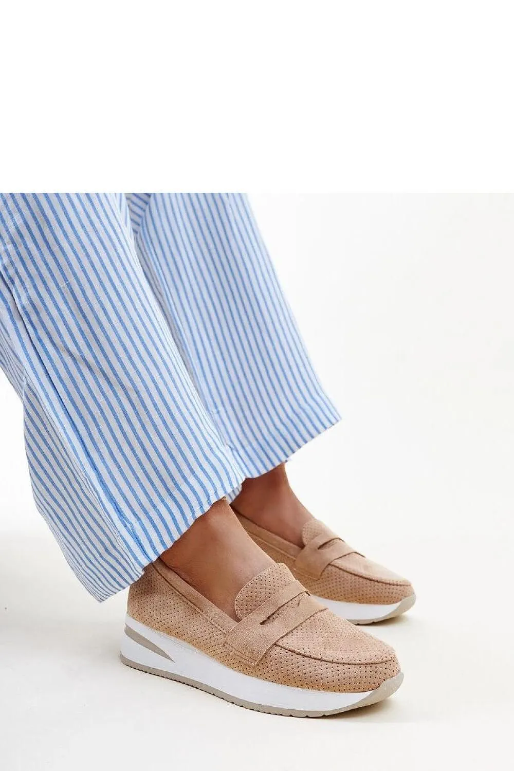 Pink high-quality rubber loafers