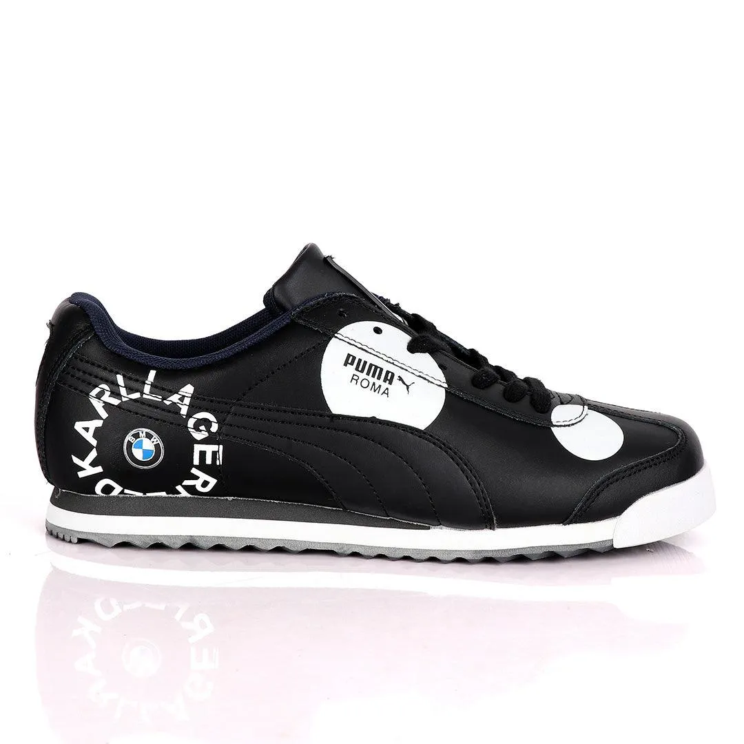 Puma Roma Karl Lagerfeld Black And White Sneakers