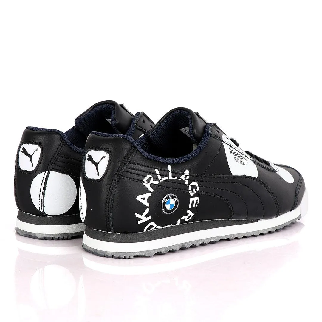Puma Roma Karl Lagerfeld Black And White Sneakers