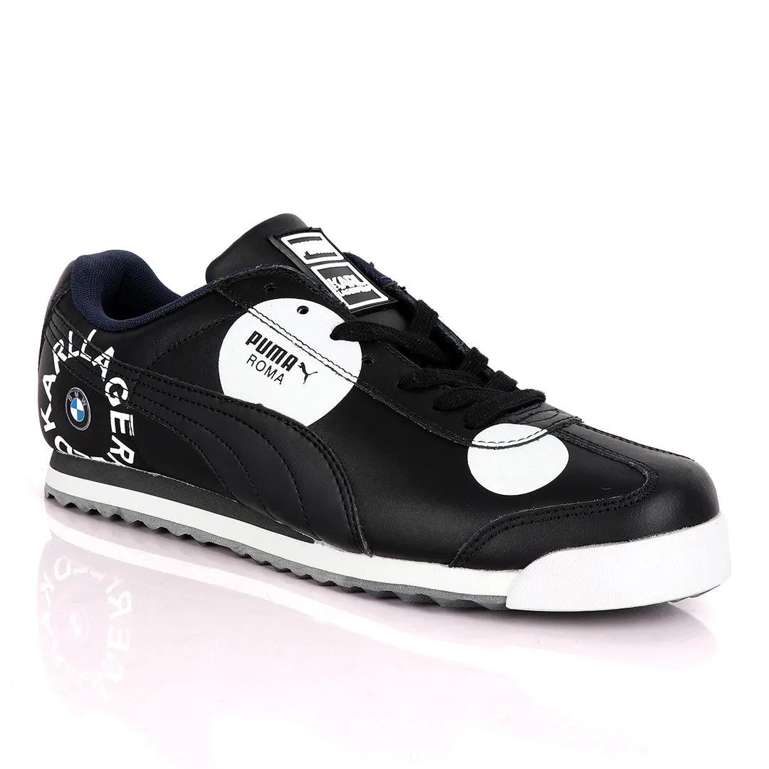 Puma Roma Karl Lagerfeld Black And White Sneakers