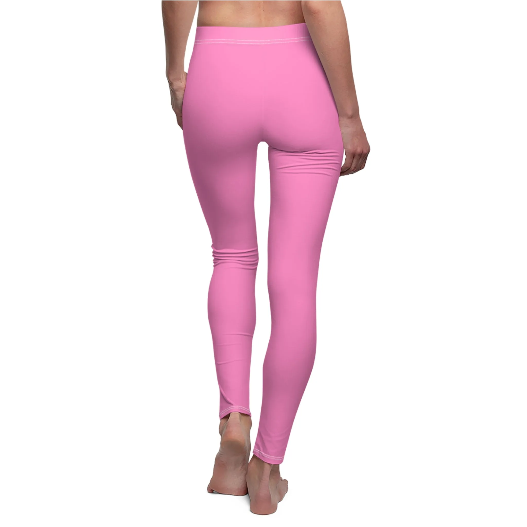 Rose Pink Casual Leggings